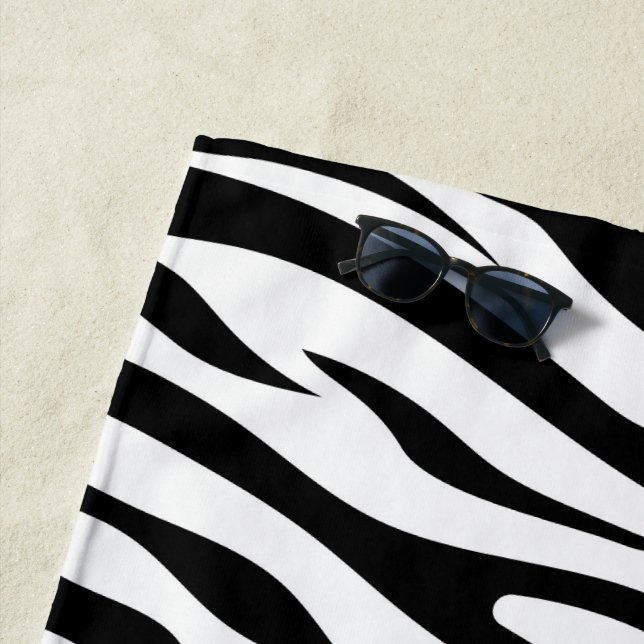 Zebrastreifen Strandtuch (Beispiel)