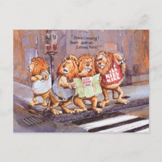 Zebraüberfahrt Postkarte