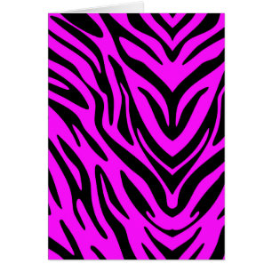 Zèbre Abstrait rose et noir