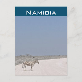 Zèbre, carte postale de Namibie