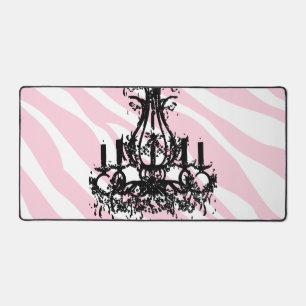 Zèbre Rose Grandes Avec Lustre Noir