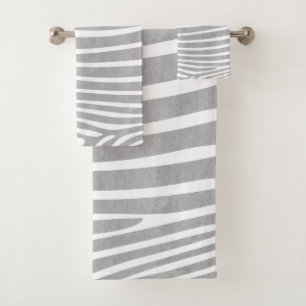 Zèbre texturé vintage Imprimer Motif gris neutre