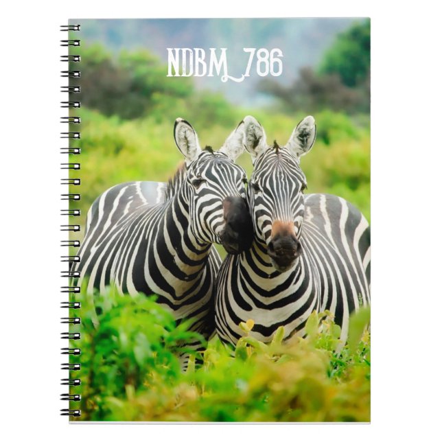 Zèbres modernes Tropical JungleSpiral Carnet photo (Devant)