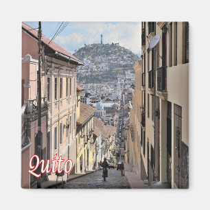 zEC009 QUITO, Altstadt, Amerika, Kühlschrank Magnet