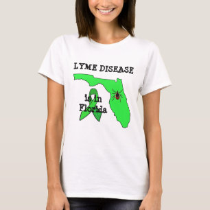 Zeckenbewusstsein-Shirt für Lyme-Borreliose in Flo T-Shirt