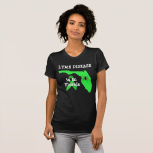 Zeckenbewusstsein-Shirt für Lyme-Borreliose in Flo T-Shirt
