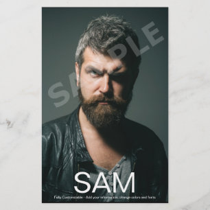 Zed-Karte des 2-seitigen Foto-Akteurs Flyer