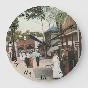 Zedern-Punkt-Ohio-Postkarten-Uhr - mittlere 1911 Große Wanduhr