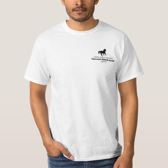 Zedern-Ridge-Pferdesommer-Lager (Gewohnheit) T-Shirt (Vorderseite)