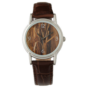 Zedernholzbrauenschau Armbanduhr