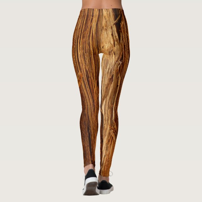 Zedernholzbrauenschau Leggings (Rückseite)
