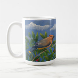 Zedernseidenschwanz-Vogel Kaffeetasse