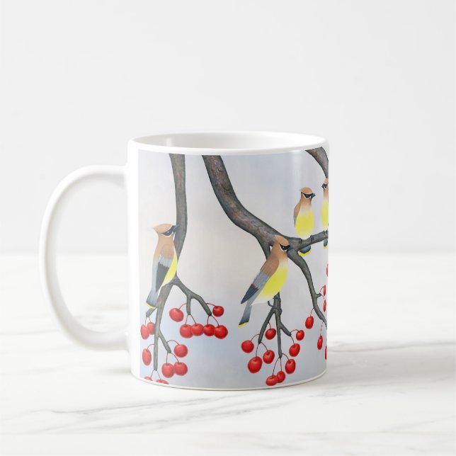 Zedernwachs und Krabben Kaffeetasse (Links)