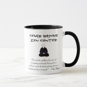 ZederRapidszen-Mitte-Tasse mit Dogen Zitat Tasse