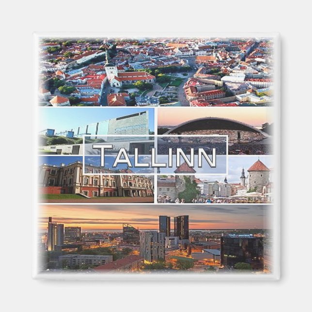 zEE004 TALLINN Estland - Kühlschrank Magnet (Vorne)