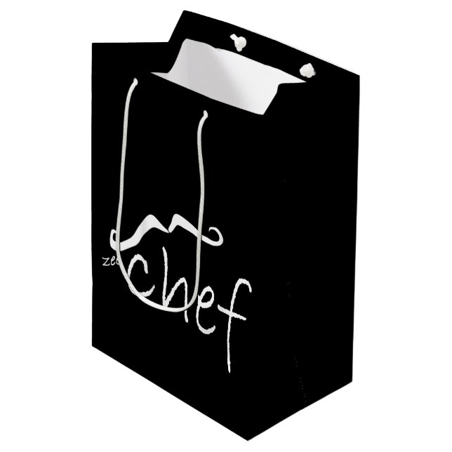 Zee French Koch Black MGB Mittlere Geschenktüte (Vorderseite Schrägansicht)