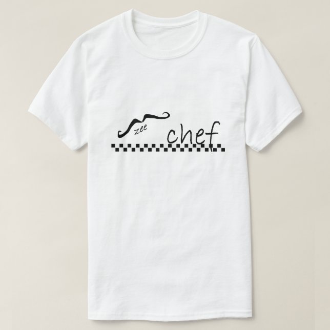 Zee French Koch Mustache T - Shirt (Design vorne)