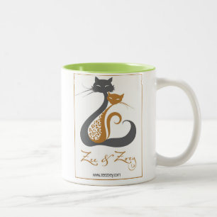 Zee & Zoey Logo de chat Mug