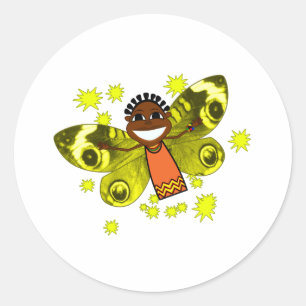 Zeena Smile Runder Aufkleber
