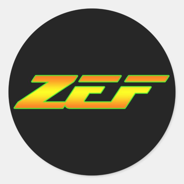 ZEF STICKER DECAL (Vorderseite)