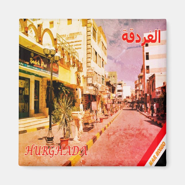 zEG012 HURGHADA, Rotes Meer, Ägypten, Afrika, Kühl Magnet (Vorne)