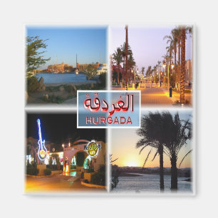 zEG059 HURGHADA, Red Sea, Mosaic, Africa, Fridge Magnet