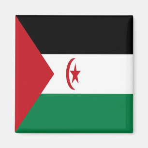 zEH001 WESTERN SAHARA, FLAG, Afrika, Kühlschrank Magnet