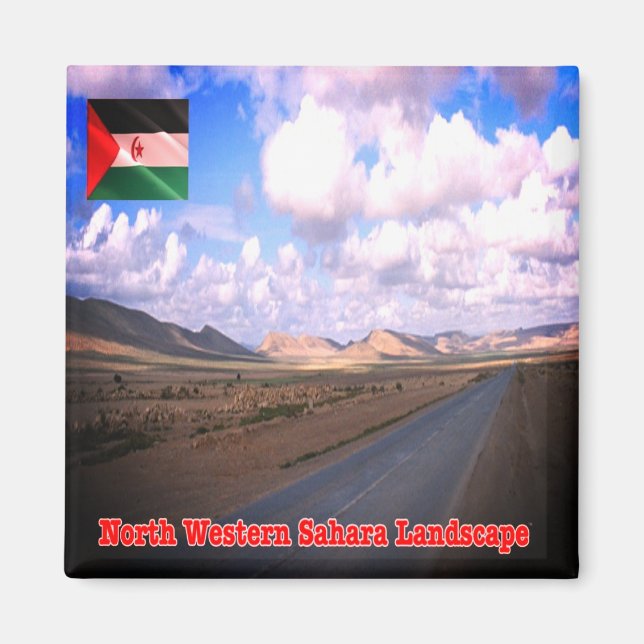 zEH005 NORDWESTERN SAHARA, Kühlschrank Magnet (Vorne)
