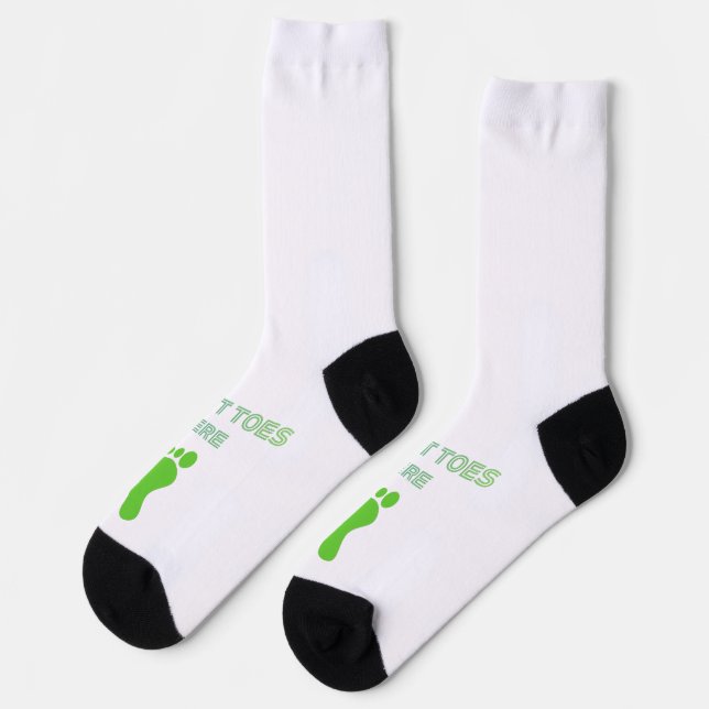 Zehen hier einsetzen socken (Linkes Detail)