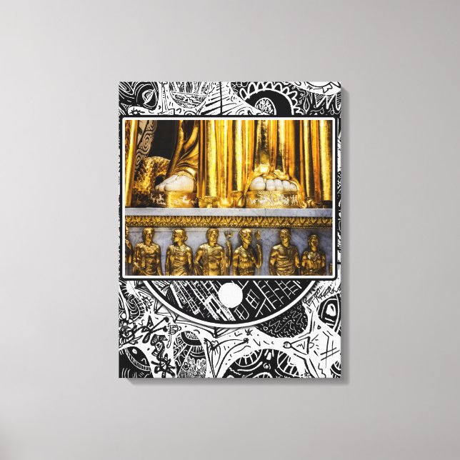 Zehen Leinwanddruck (Vorderseite)