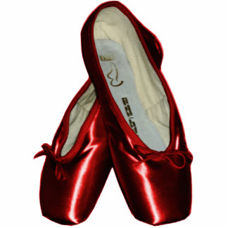 Zehenschuhe Ballettverzierung (rot) Fotoskulptur Ornament