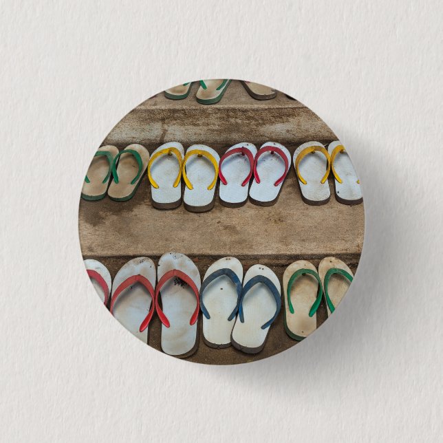 Zehensteg-Sandalen Button (Vorderseite)