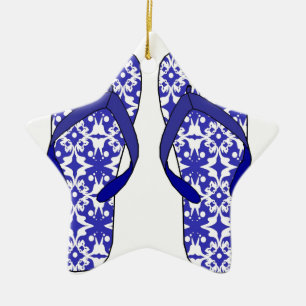 Zehenstegsandalen Keramikornament