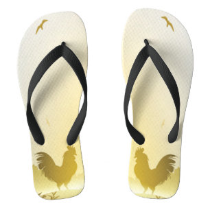 Zehenstegsandalen Sonniger Morgen Farm Land Rustik Flip Flops