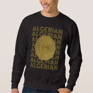 Zehn algerische Dinar schöne alte algerische Münze Sweatshirt