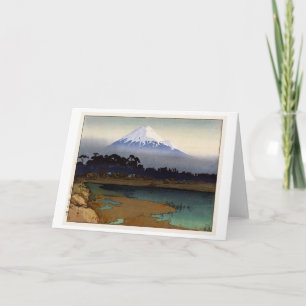 Zehn Ansichten von Fuji, Sunrise, Yoshida Karte