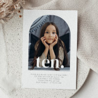 Zehn Arched Foto Geburtstag