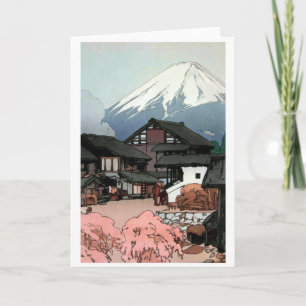Zehn Ausblicke auf Fuji, Funatsu, Yoshida Karte