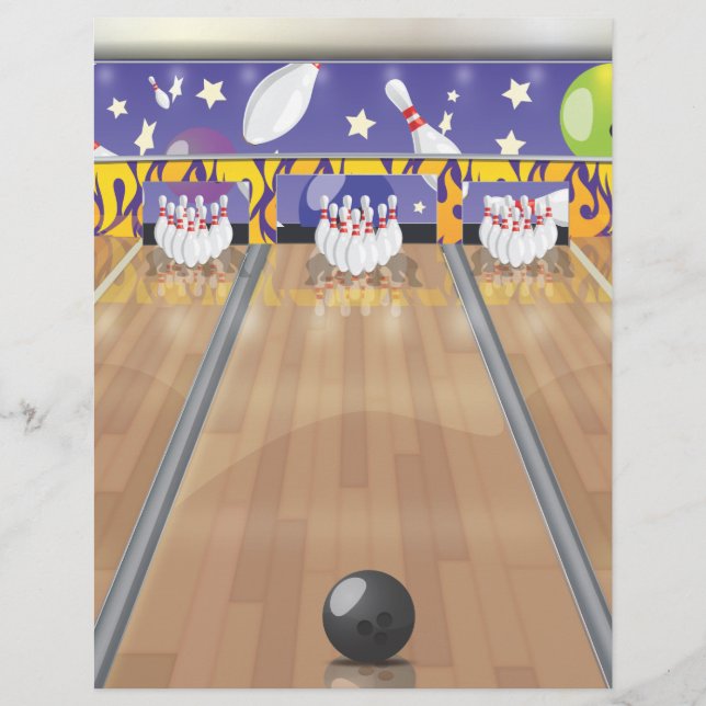 Zehn Button Bowling Alley (Vorderseite)