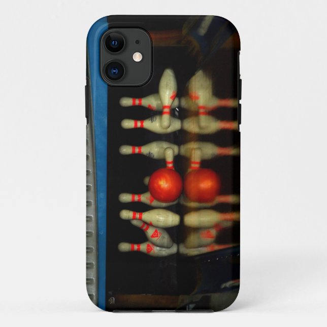Zehn Button Bowling Strike Sportdesign Case-Mate iPhone Hülle (Rückseite)