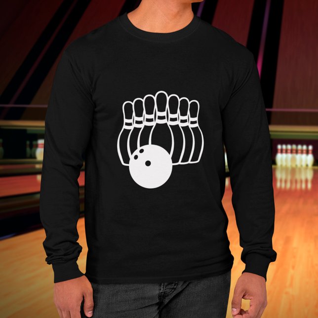 Zehn Button Bowling Team Logo Sweatshirt (Von Creator hochgeladen)