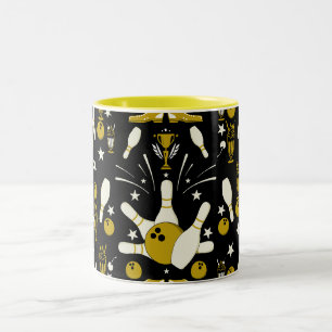 Zehn Button Bowling Wohngestaltung Zweifarbige Tasse