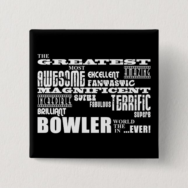 Zehn Button-BowlingBowlersbestste Bowler-Welt Button (Vorderseite)