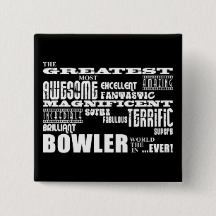 Zehn Button-BowlingBowlersbestste Bowler-Welt Button