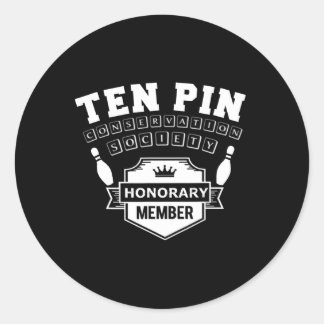 Zehn Button Conservation Society Funny Men's Women Runder Aufkleber