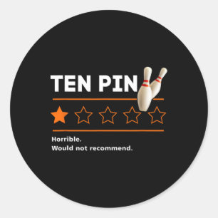Zehn Buttone ein Star-Review schrecklich wäre nich Runder Aufkleber
