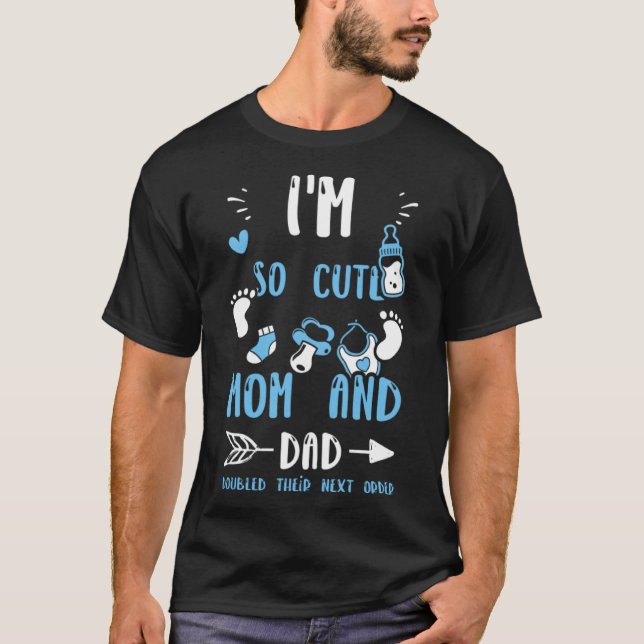 Zehn davon bin ich so Niedlich Mama und Vater verd T-Shirt (Vorderseite)