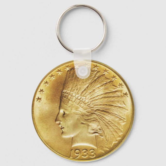 Zehn Dollar Goldmünze Schlüsselanhänger (Vorderseite)