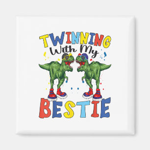 Zehn für meine Bestien Bruder Twin Day Outfits Spi Magnet