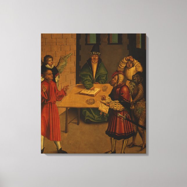 Zehn Gebote, 1516 Leinwanddruck (Vorderseite)